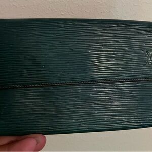 Louis Vuitton Dark Green Textured Wallet